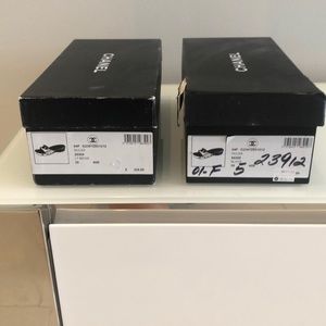 Chanel Mules. Size 5 Black or Beige.